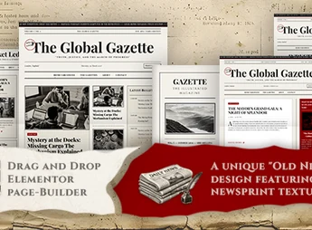 Gazette — Vintage News & Editorial Magazine WordPress Theme