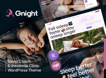 GNight – Sleep Coach & Insomnia Clinic WordPress Theme