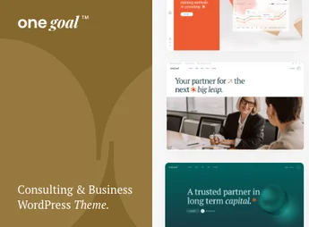 One Goal – Business Consulting WordPress Theme