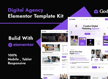 Godix – Digital Agency Elementor Template Kit