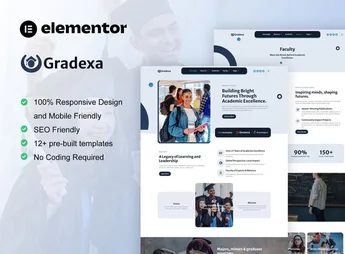 Gradexa – University & School Elementor Pro Template Kit