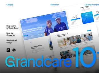 Grandcare – Residential Care Elementor Template Kit