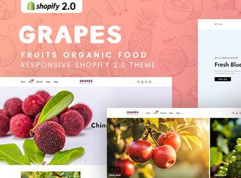 Grapes – Fruits Organic Food Responsive Shopify 2.0 Theme