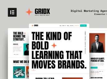 GridX – Digital Marketing Agency Elementor Template Kit