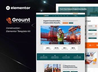 Grount – Construction Elementor Template Kit