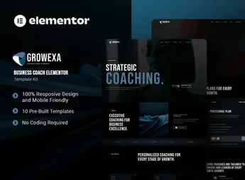 Growexa – Business Coach Elementor Template Kit