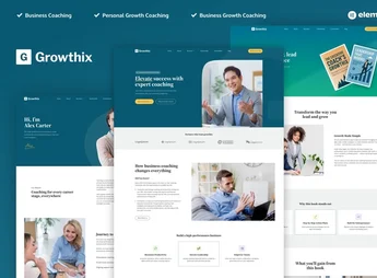 Growthix – Business Coach Elementor Pro Template Kit
