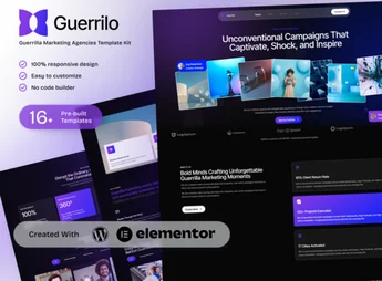 Guerrilo – Guerrilla Marketing & Brand Activation Elementor Template Kit