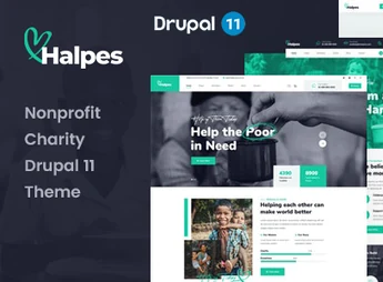 Halpes – Nonprofit Charity Drupal 11.3 Theme