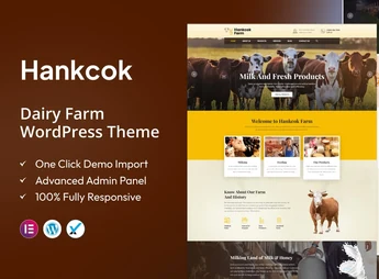 Hankcok – Dairy Farm WordPress Theme