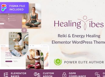 Healing Vibes – Reiki Healing & Meditation Coaching WordPress Theme