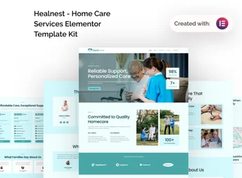 Healnest – Home Care Services Elementor Template Kit