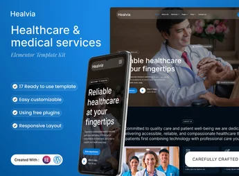 Healvia – Healthcare & Medical Services Elementor Template Kit