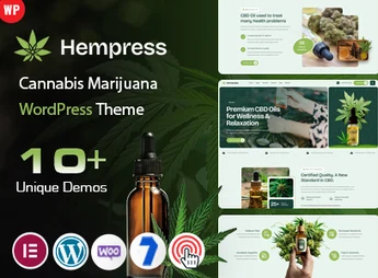 Hempress – Cannabis Marijuana WordPress Theme