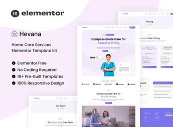 Hevana – Home Care Services Elementor Template Kit
