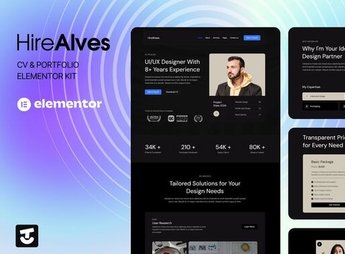 HireAlves – CV & Portfolio Elementor Template Kits
