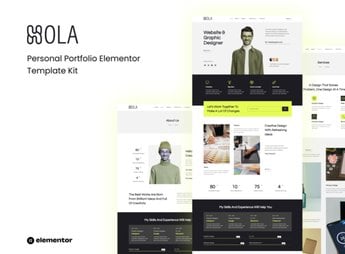 Hola – Personal Portfolio Elementor Template Kit