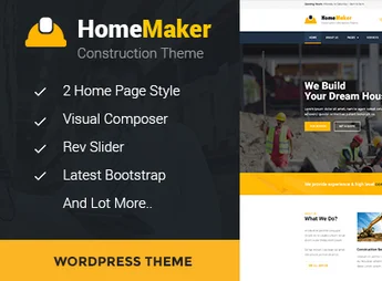 HomeMaker – Construction & Builder WordPress Theme