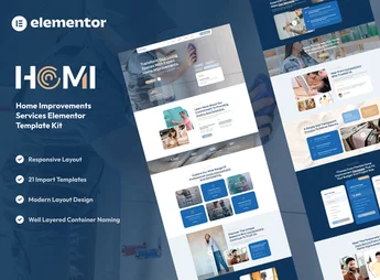 Homi – Home Improvement & Repair Services Elementor Template Kit