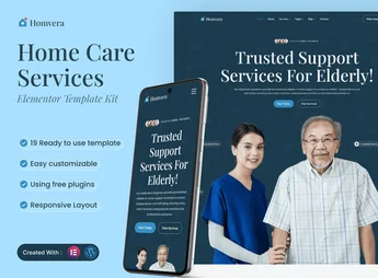 Homvera – Home Care Services Elementor Template Kit