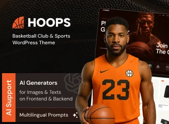 Hoops – Basketball Club & Sports WordPress Theme