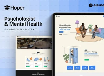 Hoper – Psychologist & Mental Health Elementor Template Kit