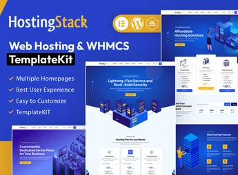 HostingStack – Web Hosting Elementor Template Kit