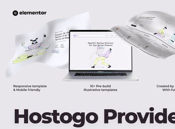Hostogo – Hosting Provider Elementor Template Kit