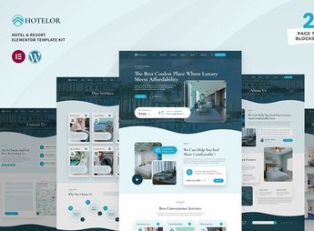 Hotelor – Hotel & Resort Elementor Pro Template Kit