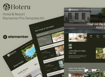 Hoteru – Hotel & Resort Elementor Pro Template Kit