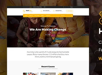 Huminity- Charity/Fundraising WordPress Theme