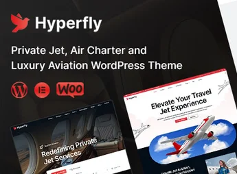 HyperFly – Private Jet Charter & Aviation WordPress Theme