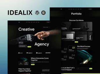 Idealix – Creative Digital Agency Elementor Template Kit