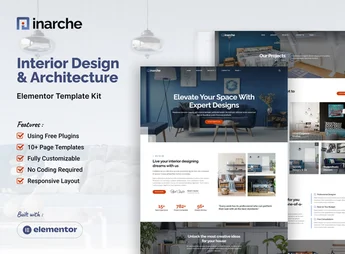Inarche – Interior Design & Architecture Elementor Template Kit