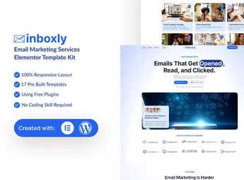 Inboxly – Email Marketing Services Elementor Template Kit