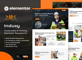 Induxy – Construction & Industry Elementor Template Kit