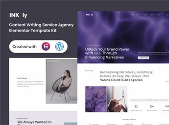 Inkly – Content Writing Service Agency Elementor Template Kit