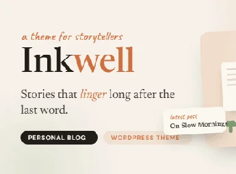 Inkwell – Personal Blog WordPress Theme