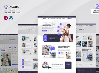 Insora – Insurance Agency Elementor Template Kit
