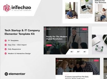 inTechzo – Startup & IT Company Elementor Template Kit