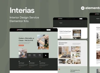 Interias – Interior Design Service Elementor Template Kit