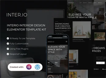 Interio – Interior Design Elementor Template Kit
