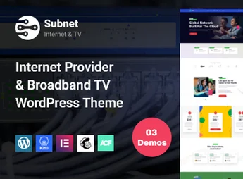 Internet Provider Broadband TV WordPress Theme | Internet Service – Subnet