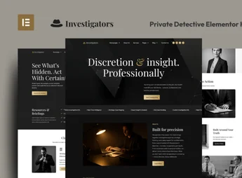 Investigators – Private Detective Elementor Pro Template Kit