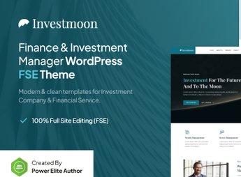 Investmoon – Finance & Investment Manager FSE WordPress Theme