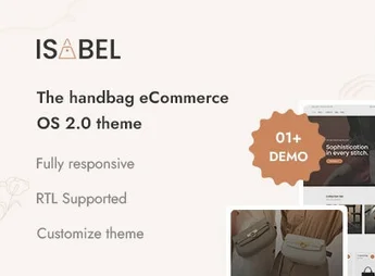 Isabel – Handbag eCommerce Responsive Shopify 2.0 Theme