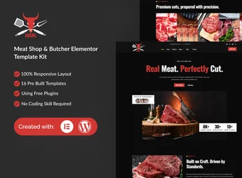 Jagal – Meat Shop & Butcher Elementor Template Kit