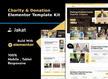 Jakat – Charity & Donation Elementor Template Kit