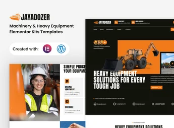 Jayadozer – Machinery Heavy Equipment Elementor Templae Kit