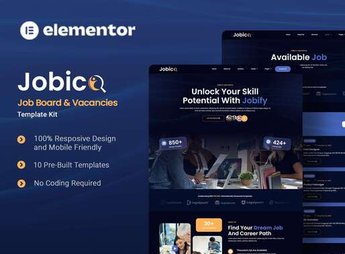 Jobico – Job Board & Vacancies Elementor Template Kit